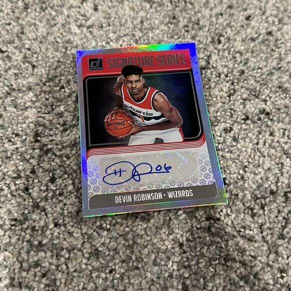 Suns Devin Booker Authentic Signed & Framed 4x6 Panini  Devin Robinson signature series signed basketball card